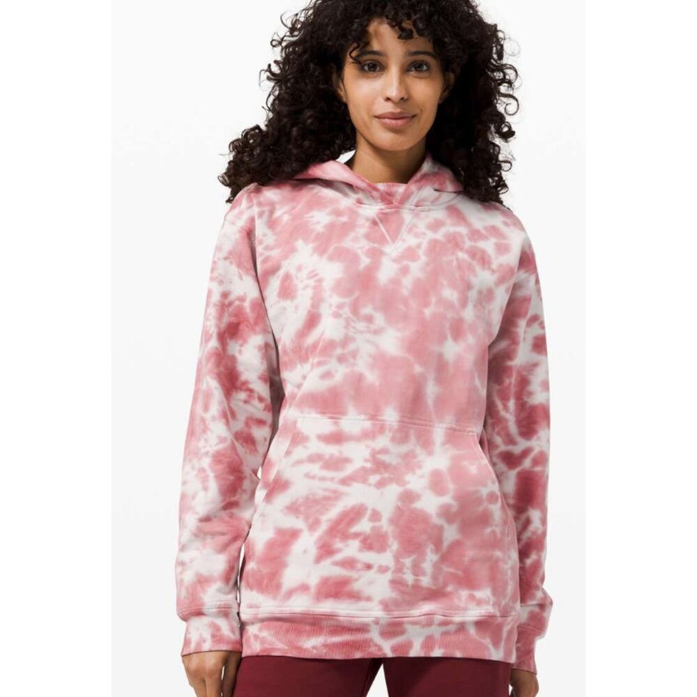 Lululemon all yours hoodie tie dye 6 pink